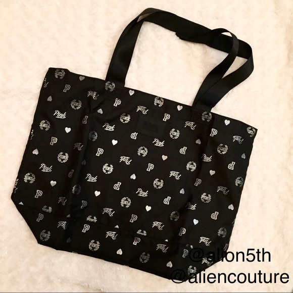 VS Pink HUGE Zip Top Tote Bag - Picture 3 of 8